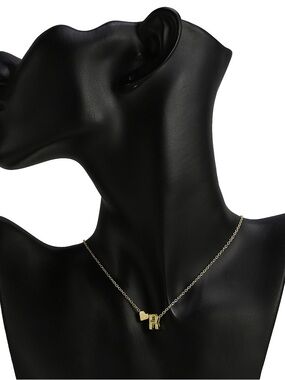 Gold Initial Heart Pendant Necklace - Women's Jewelry